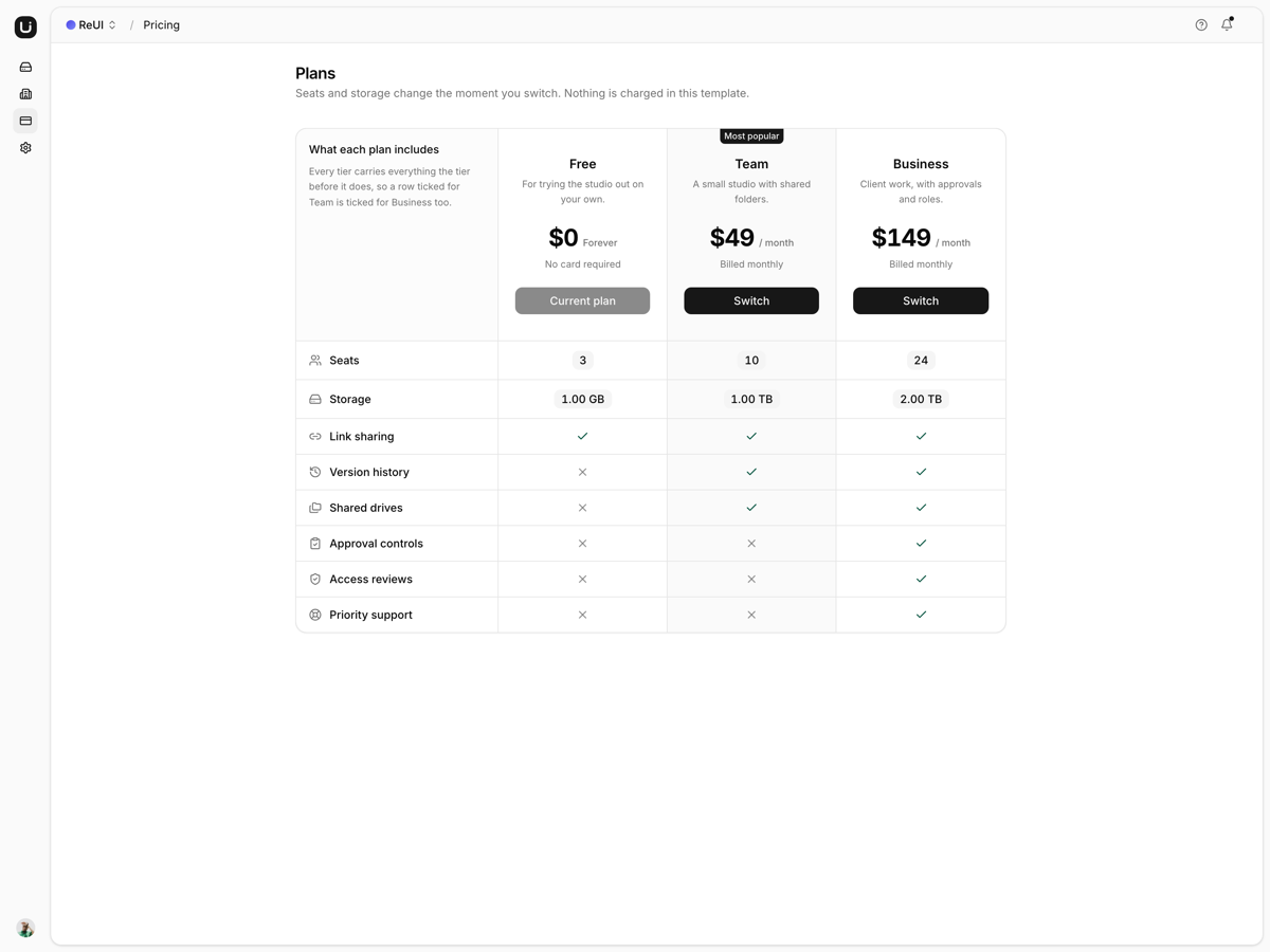 Filespace screen 3