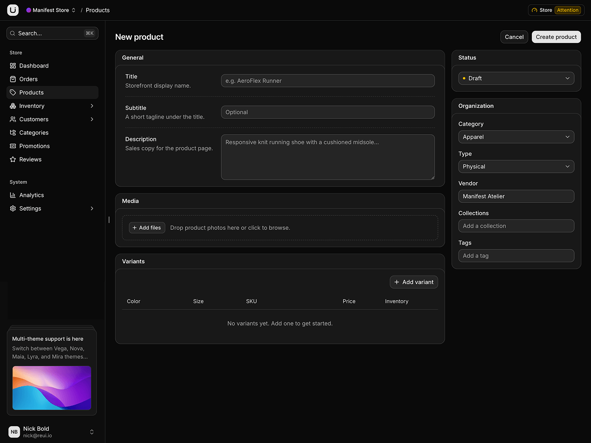 Manifest screen 3