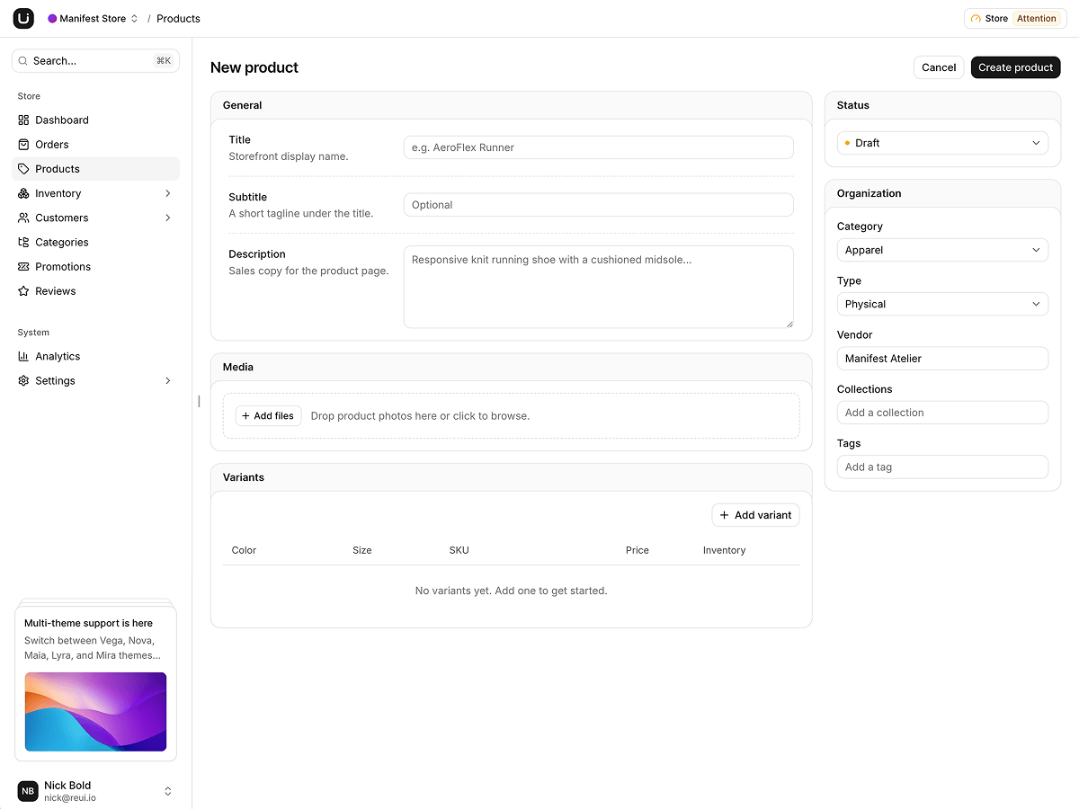 Manifest screen 3