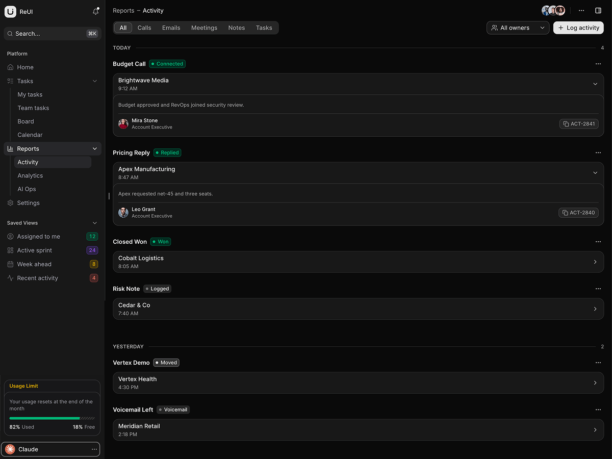 Tempo screen 4